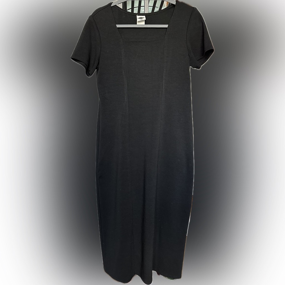 Petite maxi dress sheath black winter capsule wardrobe